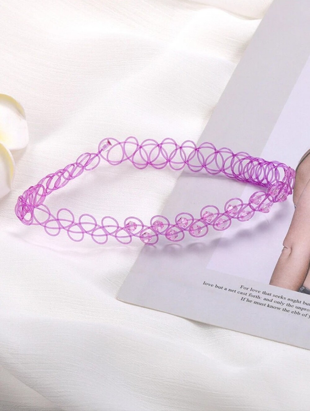 Purple Choker Necklace